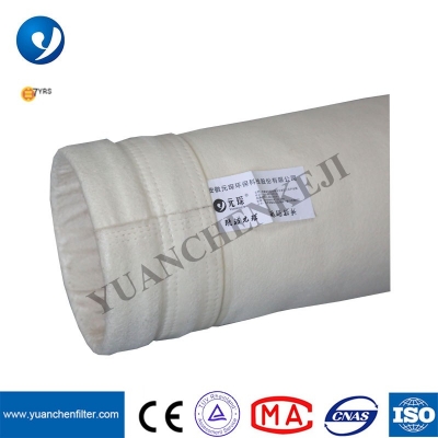 Khả năng chịu nhiệt độ cao PPS PTFE Túi lọc bụi composite