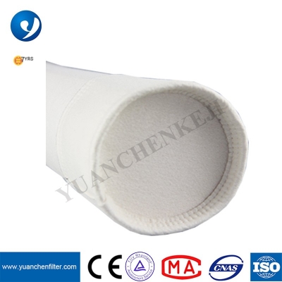 polyester PP acrylic PPS P84 FMS PTFE phương tiện phản lực xung NOMEX túi lọc bụi bằng sợi thủy tinh