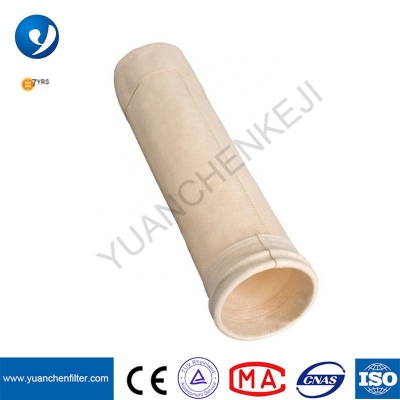 tùy chỉnh bụi lò xi măng PPS PTFE túi lọc cho bộ thu bụi chịu nhiệt độ cao phù hợp với lồng lọc túi